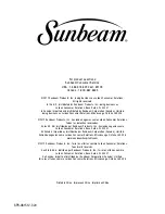 Предварительный просмотр 20 страницы Sunbeam CR1001-005 Instruction Manual