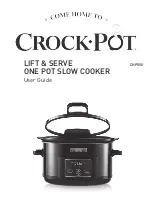 Предварительный просмотр 1 страницы Sunbeam Crock-Pot CHP550 User Manual