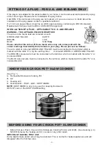 Предварительный просмотр 5 страницы Sunbeam Crock-Pot SCCPQK5025B Instruction Manual