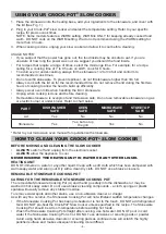 Предварительный просмотр 6 страницы Sunbeam Crock-Pot SCCPQK5025B Instruction Manual