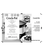 Sunbeam Crock-Pot SCRI500-I Instruction Manual preview