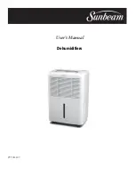 Sunbeam Dehumidifiers User Manual preview