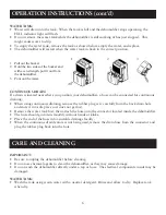 Preview for 6 page of Sunbeam Dehumidifiers User Manual