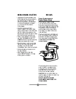 Preview for 10 page of Sunbeam DELUXE MIXMASTER 2366 Instruction Manual