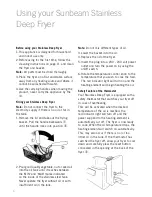 Preview for 6 page of Sunbeam DF6300 Instruction/Recipe Booklet