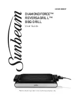 Sunbeam DiamondForce ReversaGrill HGM3000DF User Manual preview