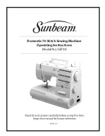 Предварительный просмотр 1 страницы Sunbeam Domestic 70 Operating Instructions Manual