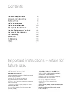 Preview for 3 page of Sunbeam Duos MU4000 Instruction/Recipe Booklet