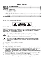 Предварительный просмотр 2 страницы Sunbeam E-9150 Operating Instruction