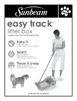 Sunbeam Easy Track Litter Box Instruction Manual preview