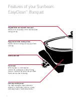 Предварительный просмотр 4 страницы Sunbeam EasyClean Banquet FP5905 Instruction/Recipe Booklet