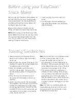 Preview for 5 page of Sunbeam EasyClean Snack-For-Four GR6400 Instruction/Recipe Booklet