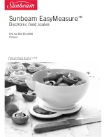 Предварительный просмотр 1 страницы Sunbeam EasyMeasure FS7600 Instruction Booklet