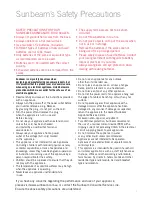Предварительный просмотр 3 страницы Sunbeam EasyMeasure FS7600 Instruction Booklet