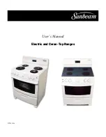 Предварительный просмотр 1 страницы Sunbeam Electric and Ceran-Top Ranges User Manual