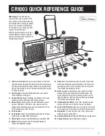 Preview for 5 page of Sunbeam Elite CR1003-005 Quick Start Manual