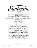 Preview for 21 page of Sunbeam Elite CR1003-005 Quick Start Manual