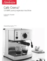 Sunbeam EM4800C Cafe Crema Instruction Booklet предпросмотр