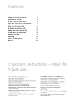 Preview for 3 page of Sunbeam EM4800C Cafe Crema Instruction Booklet