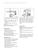 Предварительный просмотр 13 страницы Sunbeam EM9300 Caffe Bellissimo Instruction Booklet