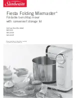 Sunbeam Fiesta Folding Mixmaster MX1000 Instruction Booklet preview