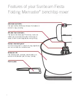 Предварительный просмотр 4 страницы Sunbeam Fiesta Folding Mixmaster MX1000 Instruction Booklet