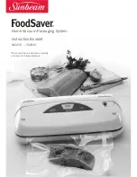 Sunbeam FoodSaver VAC430 Instruction Booklet предпросмотр