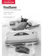 Предварительный просмотр 1 страницы Sunbeam FoodSaver VAC430 Instruction Booklet