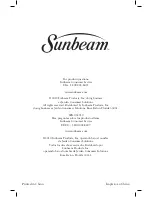 Sunbeam FPSBCML900 User Manual preview
