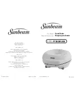 Sunbeam FPSBDML920 User Manual предпросмотр