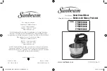 Sunbeam FPSBHS0301 User Manual предпросмотр