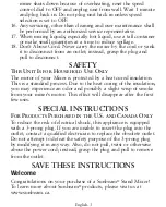 Предварительный просмотр 3 страницы Sunbeam FPSBSM2103-33A Manual