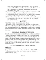 Preview for 4 page of Sunbeam FPSBSM210X User Manual