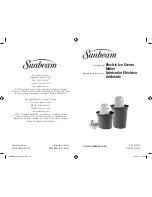 Sunbeam FRSBBK04 User Manual предпросмотр