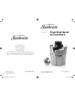 Предварительный просмотр 1 страницы Sunbeam FRSBWDBK User Manual