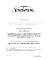 Preview for 8 page of Sunbeam GCSBCL-317 Instruction Manual