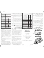 Предварительный просмотр 1 страницы Sunbeam GCSBSP-200 Instruction Manual