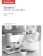 Предварительный просмотр 1 страницы Sunbeam Gelateria GL8200 Instruction Booklet