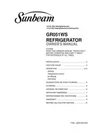 Preview for 1 page of Sunbeam GR051WS Owner'S Manual