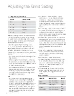 Предварительный просмотр 8 страницы Sunbeam GrindFresh EM0440 Instruction Booklet