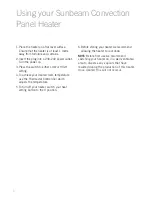 Предварительный просмотр 8 страницы Sunbeam HE4200 Instruction Booklet