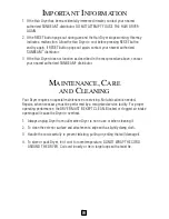 Предварительный просмотр 7 страницы Sunbeam Hospitality 1621 Instruction Manual