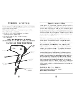 Предварительный просмотр 4 страницы Sunbeam Hospitality 1635 Instruction Manual