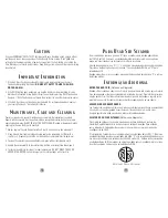 Preview for 6 page of Sunbeam Hospitality 1635 Instruction Manual