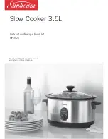 Sunbeam HP3520 Instruction/Recipe Booklet предпросмотр