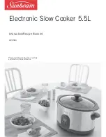 Sunbeam HP5590 Instruction/Recipe Booklet preview