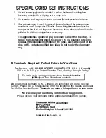 Предварительный просмотр 3 страницы Sunbeam HTM11 Operating Instructions Manual
