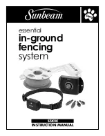 Sunbeam in-ground fencing system Instruction Manual предпросмотр