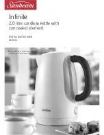 Sunbeam Infinite KE2200 Instruction Booklet preview