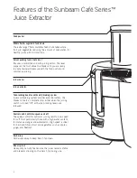 Preview for 4 page of Sunbeam JE8500 Instruction/Recipe Booklet